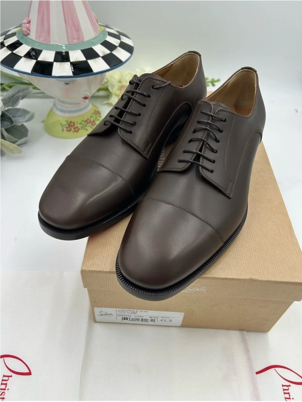 Men’s Christian Louboutin CORTOMALE leather Oxford size 41.5/8.5 made in Italy